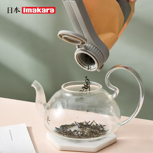 Imakara Japanese Food Sealing Clip Discharge Spout Long Clip Tea Tea Kitchen Sealing Plywood Bag Clip Storage Sealing Clip Gray Clip Set (can be wall-mounted for storage)