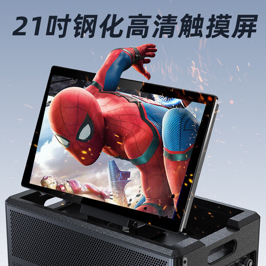 SANSUI Home KTV Audio-Set Singing Home Outdoor Square Dance Video Audio Verstärker Karaoke All-in-One-Maschine K Song Spezialausrüstung Desktop-Bluetooth-Lautsprecher Subwoofer E30+ Halterung Trolley-Tasche vier Bass 34 Lautsprecher