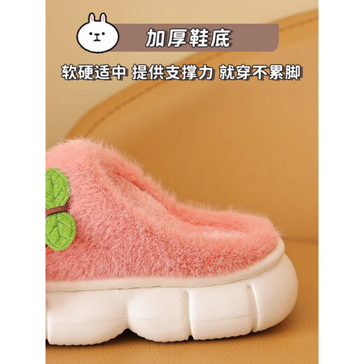 DFBK children's cotton slippers 2025 new style boys and girls autumn and winter wool slippers cotton shoes girls' wool slippers avocado green 28/29 inner length 18cm