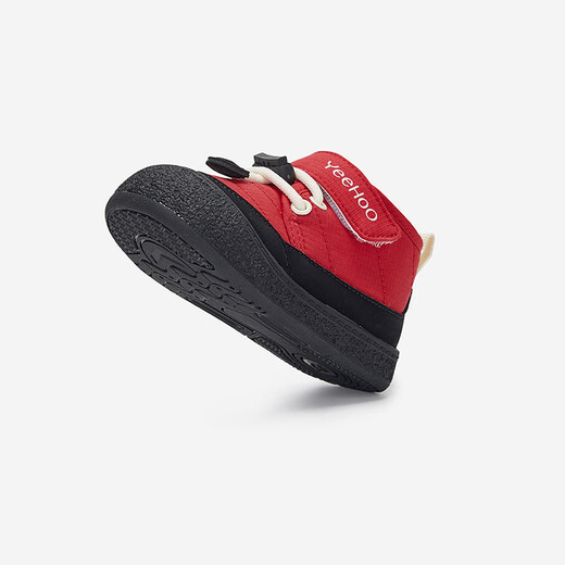 Ying's toddler shoes, baby shoes, outdoor cotton shoes, winter warm outdoor shoes for boys and girls, versatile and comfortable new style, Vibrant Red 17, inner length 13.0/foot length 12.1-12.5