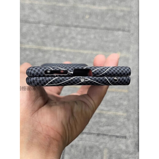 Huawei (HUAWEI) original quality Sunrise carbon fiber material is suitable for Huawei Mate X6 Collector's Edition mobile phone case thin (Sunrise Black) carbon fiber pattern PC single back cover Huawei Mate X6