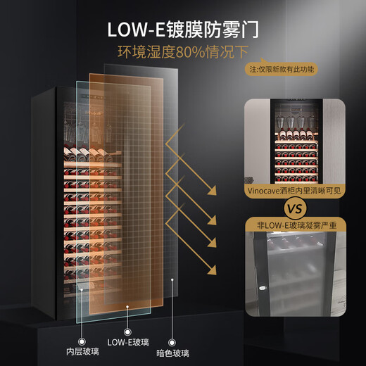 Vinokraf high-end 266A red wine cabinet constant temperature wine cabinet home ice bar refrigerator freezer preferred single temperature model (new style)