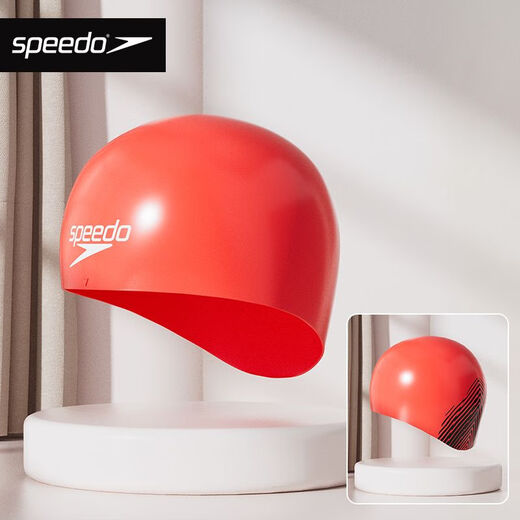 Speedo Wang Shun's same Fastskin sharkskin swimming cap for men and women competition black/white S (recommended for children under 10 years old)