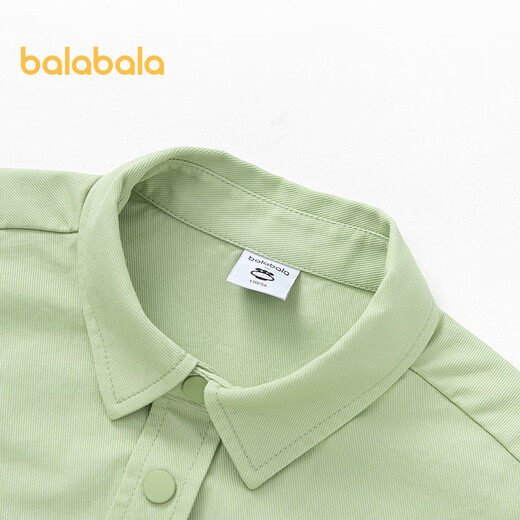 Balabala Boys Long Sleeve Shirt 2025 Spring Shirt Jacket Designer SICO Mall Same Style 201125102101