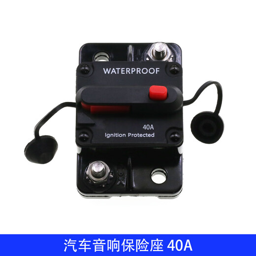 Car audio power fuse ribbon switch automatic fuse bile circuit breaker modified car overload protection square self-restoring fuse 40A