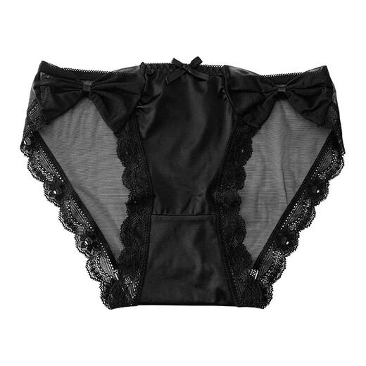 Universal Love Melody French Sexy Girls Underwear Low Waist Pure Desire Mesh Breathable Briefs Blue 12% off for purchases of 5 pieces M