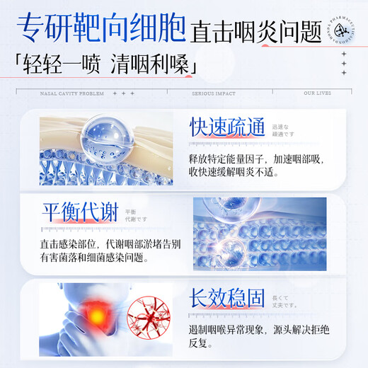 Honda Pharmaceutical Chronic pharyngitis, phlegm and cough, dry and itchy throat, dry cough, foreign body sensation, pharyngitis special spray box