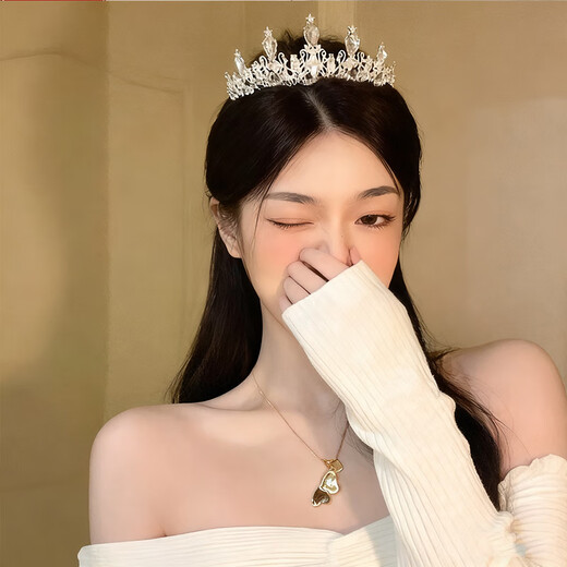 Bangboshi Crown Tiara Gift Box Birthday Headband Bride's Coming of Age Ceremony 18-year-old Crown Proposal and Certificate Headdress Birthday Crown Gift Box