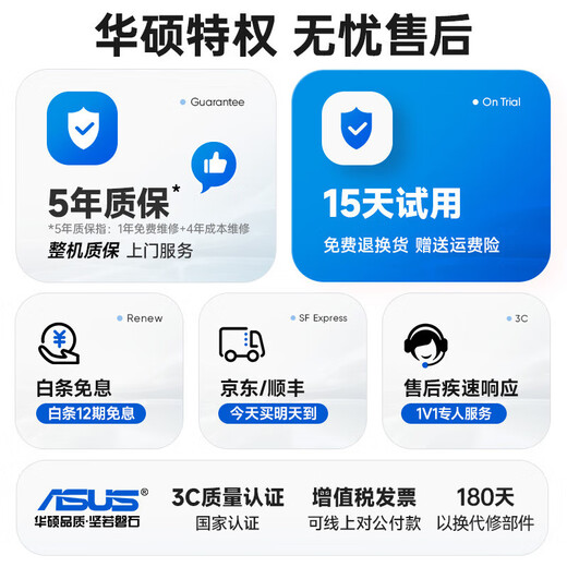 ASUS (ASUS) brand 14th generation Core i7 desktop computer host commercial office independent graphics government enterprise procurement design rendering subsidy home gaming computer complete machine four Core i7/16G/1TB/4G design suitable for independent graphics ASUS single host five-year warranty + National Bank ticket + free keyboard and mouse