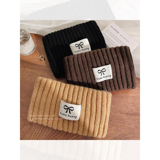 Qiya Love Confinement Hat Autumn Confinement Hairband Women's Maternity Hat Sleeping Wearable Winter Large Head Circumference Windproof Maternity Hat Knitted Scarf White