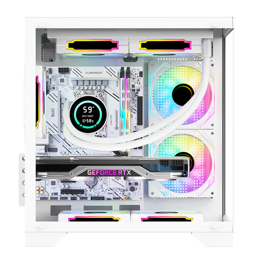 Colorful (Colorful) 24-issue interest-free Intel 13400F/14400F/14600KF assembled computer desktop 5060 e-sports game 5050 host DIY complete machine 5060Ti configuration eight 14600KF+5060Ti graphics card (white)