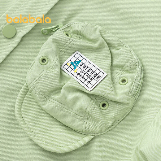 Balabala Boys Long Sleeve Shirt 2025 Spring Shirt Jacket Designer SICO Mall Same Style 201125102101