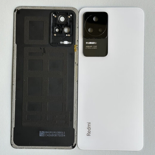 Suitable for Redmi k40S back cover original disassembly K40 game enhanced version disassembly glass back cover disassembly K40S disassembly back cover white 95 new with frame mirror