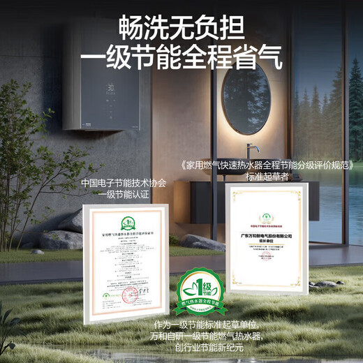 Wanhe Starlight 20L Large Water Volume National Subsidy Gas Water Heater Natural Gas Supercharged Zero Cold Water Level One Energy-Saving Water Servo Constant Temperature Trade-in M9 20L M9 ULTRA | 20L Supercharged Zero Cold Water Wash