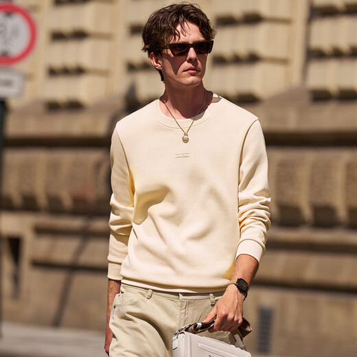 Mr. Bu Tong Dawei's same style round neck pullover sweatshirt for men men's long-sleeved autumn and winter tops comfortable and versatile KT01909 Yami Xing L /175