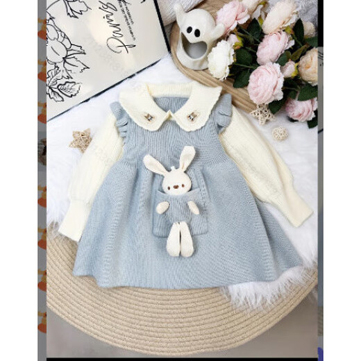 Girls' dresses, baby girls' clothes, early autumn children's autumn clothes, fashionable little girls' princess dresses, autumn long sleeves, spring and autumn, pink velvet 110 cm