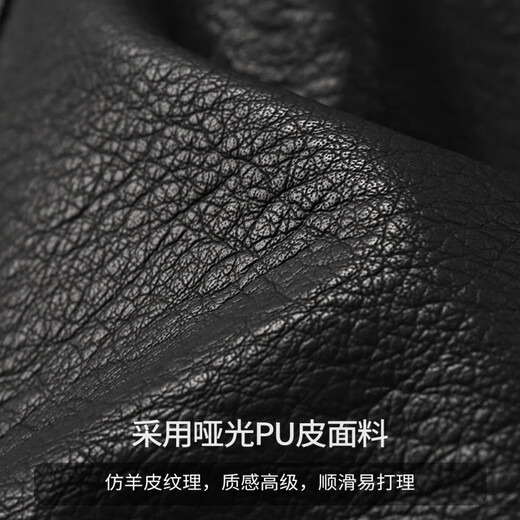 Stylish American retro pebbled leather jacket for men in autumn and winter new handsome motorcycle suit short workwear stand collar jacket trendy black windproof and warm 3XL (suitable for 185-205Jin Jin is equal to 0.5kg)