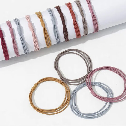 Xiang Wan headband 10 pieces mixed color hair ties for women that do not hurt hair, hairbands, rubber bands, hair elastic band headbands, birthday gifts for girls