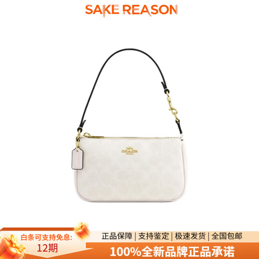 COACH Customized Bag Nolita19 Classic Fashion Metal Zipper Opening Artificial Leather Handbag Small Women's Dielian Golden Shadow Pink Gift Box