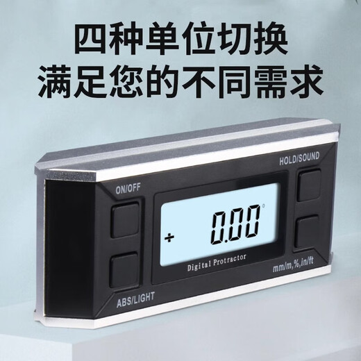 SHAHE high-precision long electronic angle ruler with magnetic inclinometer level measuring instrument inclinometer box