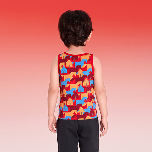 Balabala balaOne Balabala children's clothing children's underwear for boys and girls 2025 new spring 2-piece base vest red and blue tone 00368 90