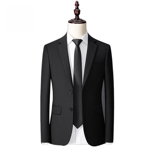 Playboy (PLAYBOY) men's suit, high-end suit, four-piece suit, business formal attire, vest, professional attire, interview, work, groom's suit (single piece), black blazer S