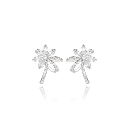 XUPING Xuping jewelry alloy fashionable temperament high-end niche design floral ribbon earrings gift jewelry X001159920 earrings