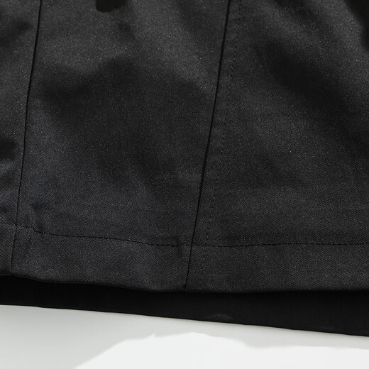 MMOPTOP silhouette lapel windbreaker autumn and winter men's British style loose high-end casual jacket MFY02 black XL