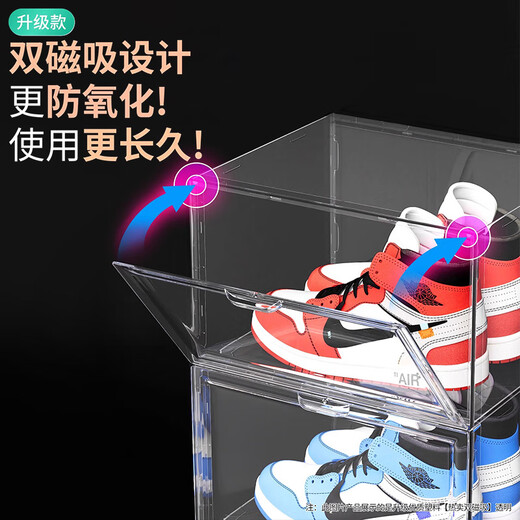 Fully see-through shoe cabinet, 20 pieces, aj shoe box storage box, sneakers, anti-oxidation transparent shoes, shoe wall, space-saving, internet celebrity, collection and purchase_priority (not photographed) 0x0x0cm