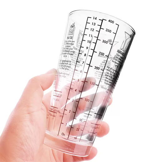 Yusenyi glass shaker set scale shaker and formula three-level cocktail shaker cocktail tool hand cup glass shaker 5-piece set