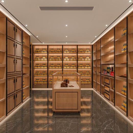 Customized cigar cabinet by the shopkeeper, cedar wood cigar tea refrigerated cigar room, constant temperature and humidity stainless steel red wine cabinet, custom cigar cabinet, single door