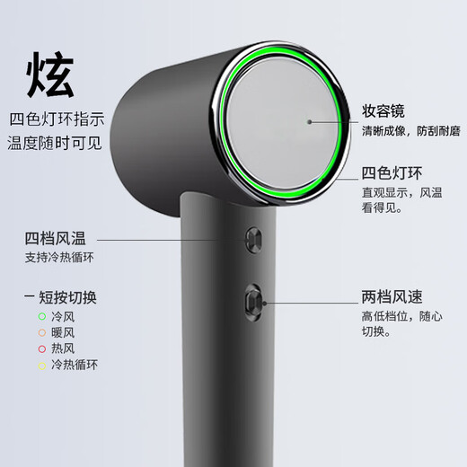 Aolga Premium Double 11 Big Sale Aolga Home High-speed Hair Dryer Quick-drying Negative Ion Hair Dryer High Power Constant Temperature Hair Care Silent High Wind Dryer Hotel Same Style DF21 Hotel Customized Bare Machine No Logo No Air Nozzle