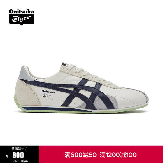 Onitsuka Tiger men's and women's unisex shoes retro comfortable sports casual shoes men's RUNSPARK beige/blue-103 42.5
