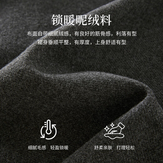 Xishijie (sllsky) gray miu gray woolen suit autumn and winter eight-point wide-leg pants sleeveless V-neck vest two-piece set dark floral gray S