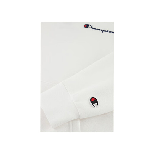 Champion European version champion-Autumn and winter new trendy hooded warm sweatshirt for older children and adults, white, one size fits all (2XL)