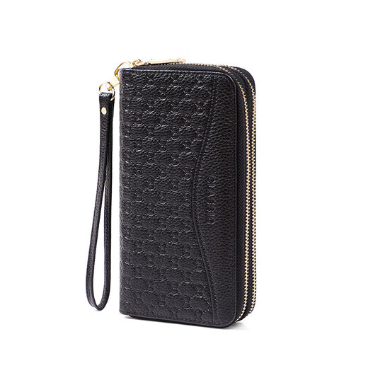 Viney first layer cowhide women's wallet long zipper mother's clutch large capacity coin purse female light luxury student wallet