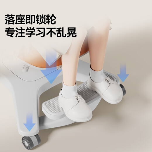 SHARKBOSS Children's Seat Learning Chair Liftable Backrest Reading and Writing Chair Leather Three Backrest + Gravity Backrest + Footrest S6 Love Horse Orange