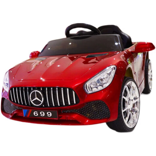 FG WILSON Mercedes-Benz children's electric car four-wheeled with remote control baby car men's and women's toy car can sit on people rechargeable stroller low-end model car no battery no function electric drive