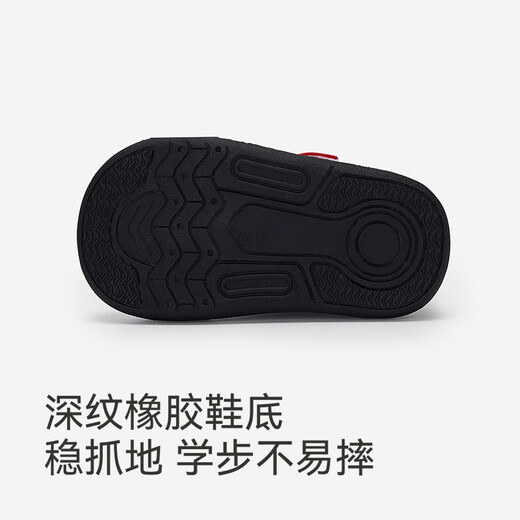 Ying's toddler shoes, baby shoes, outdoor cotton shoes, winter warm outdoor shoes for boys and girls, versatile and comfortable new style, Vibrant Red 17, inner length 13.0/foot length 12.1-12.5