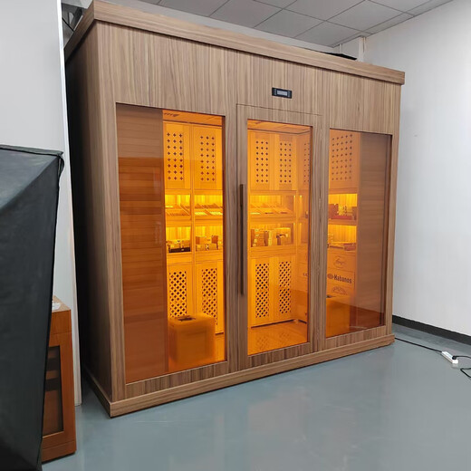 Customized cigar cabinet by the shopkeeper, cedar wood cigar tea refrigerated cigar room, constant temperature and humidity stainless steel red wine cabinet, custom cigar cabinet, single door