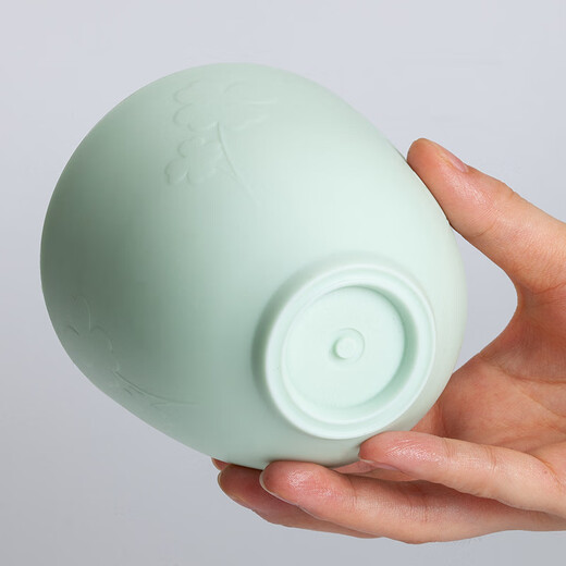 UHC facial mask mixing bowl set 2-piece set facial mask brush stirring stick soft silicone bowl makeup tools for skin management green bowl + green trumpet stick 1 piece