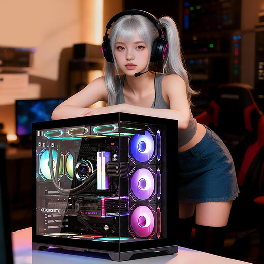 AMD Ryzen R7 9800X3D 7800X3D host/RTX5070/5070Ti/5060Ti host 9600X game assembly computer desktop DIY assembly machine family bucket R7 9700X+RTX5070丨Three