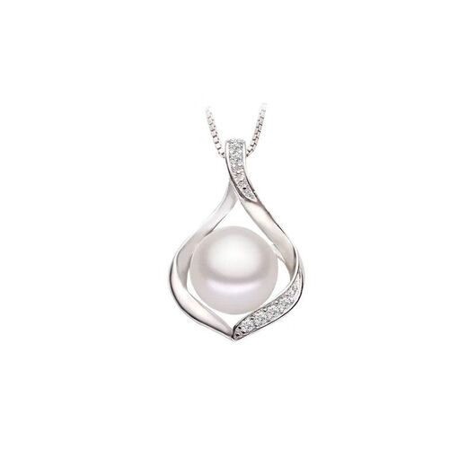 S925 sterling silver freshwater real pearl pendant, fashionable and versatile sterling silver clavicle necklace for women, elegant gift necklace, pendant does not include chain