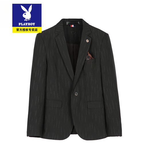 Playboy suit men's suit trendy Korean version slim fit British groom wedding dress business professional black casual suit 1 dark gray texture 9905 suit + trousers with white shirt 3XL 56/160Jin Jin is equal to 0.5 kg wear