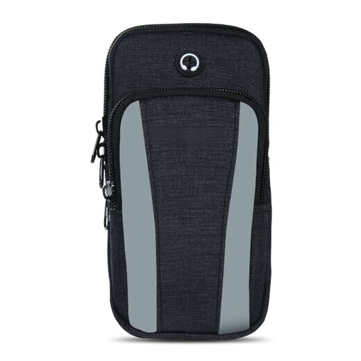 Running mobile phone arm bag for men and women, multifunctional sports equipment, arm wear belt, crossbody bag, mobile phone wrist bag 77# black, multi-functional arm binding/crossbody/belt