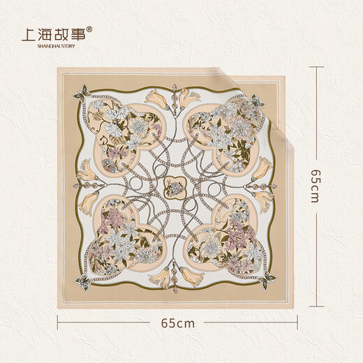 Shanghai Story Silk Scarf 100% Mulberry Silk Gift Box Style Scarf for Mom, Elders, Ladies and Best Friends Christmas Birthday Gift