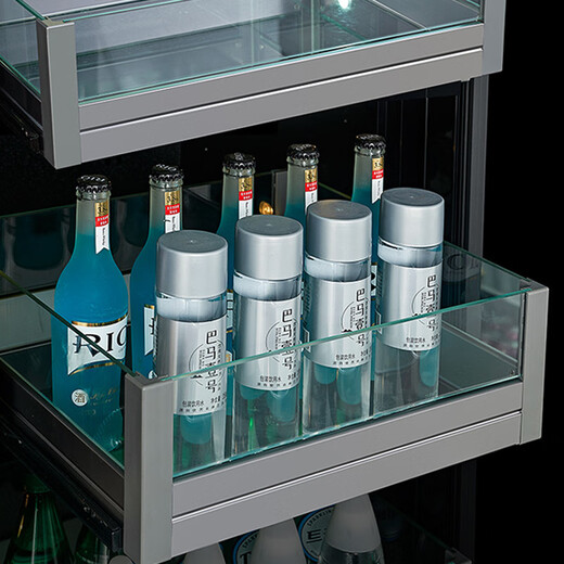 He Jiagong Kamizhe thin red wine cabinet constant temperature wine cabinet embedded ice bar home living room dual temperature beverage tea refrigerator 2.0 meters (thin model dual temperature) fully equipped