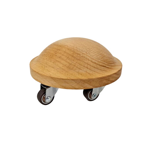 OOVIIZ Pilates hand push roller, turtle back sliding wheel, Zhou Bichang's same style spiral bowl fitness sliding disc to stretch the spine, environmentally friendly beech turtle back sliding disc pair