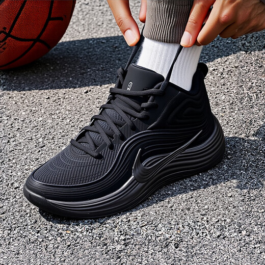 NIKE 2025 Winter Mid-top Black Warrior Lightweight Wear-Resistant Casual Shoes Men's Fitness Training Sports Shoes IH1105-001 45