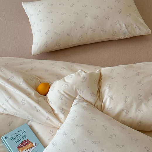 Fantasy Super Soft Children's Quilt Cover Single Piece Cute Puppy Category A Baby Cotton Knitted Naked Sleeping Cotton Single Quilt Cover